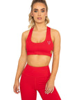 Core Sports Bra - Cherry Red