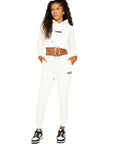 Off-Duty Cropped Hoodie - Ivory