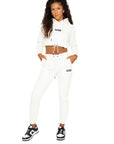 Off-Duty Cropped Hoodie - Ivory