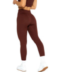 Ribbed Leggings - Chocolate Brown