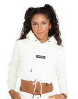 Off-Duty Cropped Hoodie - Ivory