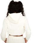 Off-Duty Cropped Hoodie - Ivory